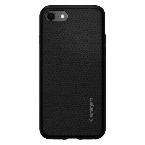 Etui do iPhone 7, 8, SE 2020, SE 2022, Liquid Air, Czarny, Black, Spigen