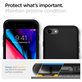 Etui do iPhone 7, 8, SE 2020, SE 2022, Liquid Air, Czarny, Black, Spigen