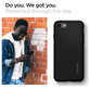 Etui do iPhone 7, 8, SE 2020, SE 2022, Liquid Air, Czarny, Black, Spigen
