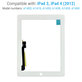 Ekran dotykowy dla iPad 3, iPad 4, White