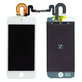 Wyświetlacz LCD dla iPod Touch (5th Gen, 6th Gen, 7th Gen), White, Ekran dotykowy z ramką