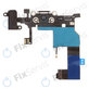 Złącze ładowania z mikrofonem i płytką PCB gniazda jack do iPhone 5, Bialy, White