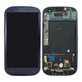 Wyświetlacz OLED do Samsung S3 i9300, Ekran dotykowy z ramką, Pebble Blue