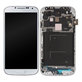 Wyświetlacz OLED do Samsung S4 i9505, Ekran dotykowy z ramką, White Frost