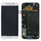Wyświetlacz do Samsung S6 Edge G925F, Ekran dotykowy z ramką, GH97-17162B, GH97-17317B, GH97-17334B, White Pearl, Genuine Service Pack
