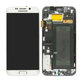 Wyświetlacz do Samsung S6 Edge G925F, Ekran dotykowy z ramką, GH97-17162B, GH97-17317B, GH97-17334B, White Pearl, Genuine Service Pack