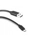 Kabel USB-C / USB (1.5m), czarny, black, SBS