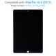 Wyświetlacz LCD dla iPad Pro 10.5" (2017), Black, Ekran dotykowy bez ramki