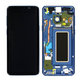 Wyświetlacz do Samsung S9 G960F, Ekran dotykowy z ramką, GH97-21696D, GH97-21697D, Coral Blue, Genuine Service Pack