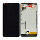 Wyświetlacz do Microsoft Lumia 640, Ekran dotykowy z ramką, Czarny, Black, TFT