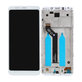 Wyświetlacz do Xiaomi Redmi 5 Plus (Redmi Note 5), Ekran dotykowy z ramką, Biały, White, TFT