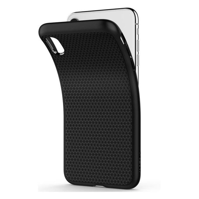 Etui do iPhone XR, Liquid Air, Czarny, Black, Spigen
