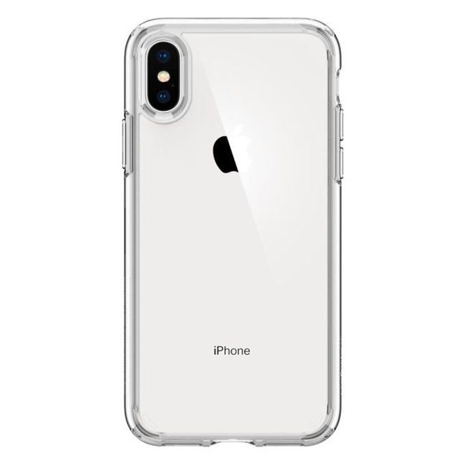 Etui do iPhone X, XS, Ultra Hybrid, Przezroczysty, Transparent, Spigen