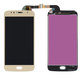 Wyświetlacz do Motorola Moto G5S XT1794, Ekran dotykowy bez ramki, Złoty, Gold, TFT