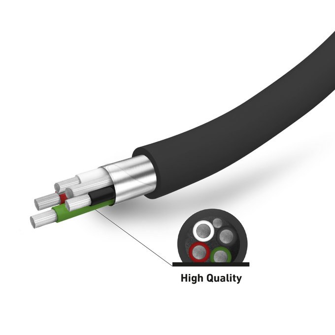 Ładowarka samochodowa 2x USB-A, Kabel USB-A do USB-C, 1m, 2.1A/1A, 12/24V, Czarny, Black, SBS