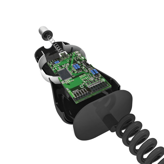 Ładowarka samochodowa Micro-USB, 2.1A, 12/24V, Szybkie ładowanie, Czarny, Black, SBS