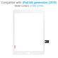 Ekran dotykowy dla iPad (6th Gen 2018), White