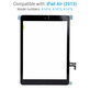Ekran dotykowy z przyciskiem Home dla iPad Air, Black