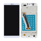Wyświetlacz do Huawei P Smart, Ekran dotykowy z ramką, Biały, White, TFT