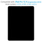 Wyświetlacz LCD dla iPad Pro 12.9" (3rd Gen 2018), Ekran dotykowy i IC Board zout Frame, Refurbished