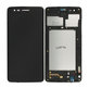 Wyświetlacz do LG K8 M200N (2017), Ekran dotykowy z ramką, Czarny, Black, TFT