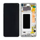 Wyświetlacz do Samsung S10 G973F, Ekran dotykowy z ramką, GH82-18850B, GH82-18835B, Prism White, Genuine Service Pack
