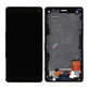 Wyświetlacz do Sony Xperia Z3 Compact D5803, Ekran dotykowy z ramką, Czarnny, Black, TFT