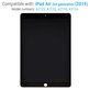 Wyświetlacz LCD dla iPad Air (3rd Gen 2019), Black, Ekran dotykowy bez ramki, Refurbished