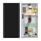 Wyświetlacz do Samsung Note 10 Plus, Ekran dotykowy z ramką, GH82-20838B, G82-20900B, Aura White, Genuine Service Pack