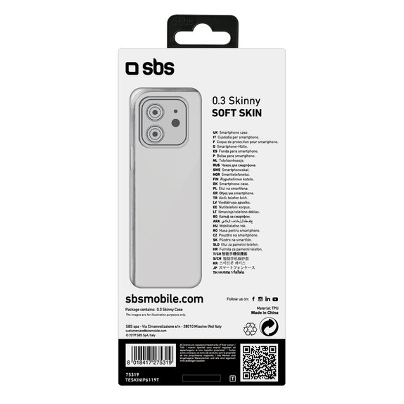 Etui do iPhone 11, Skinny, Przezroczysty, Transparent, SBS