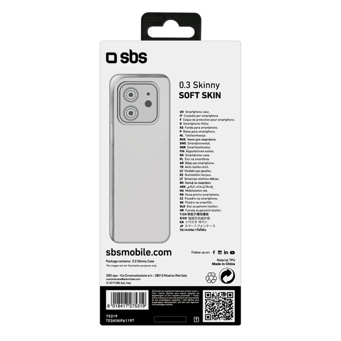 Etui do iPhone 11, Skinny, Przezroczysty, Transparent, SBS