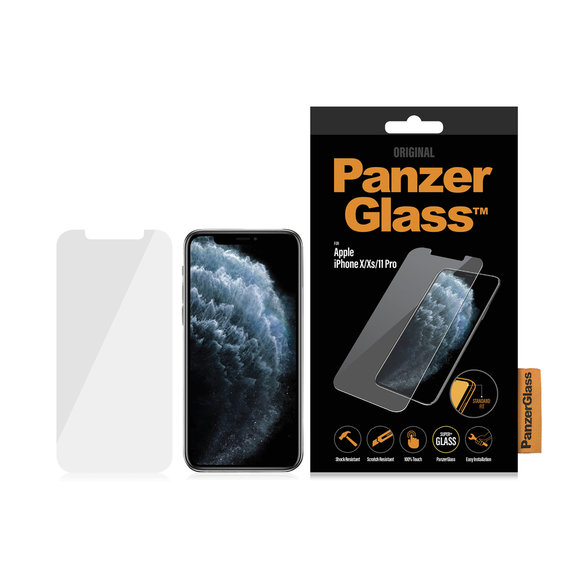 Szklo hartowane do iPhone X, XS, 11 Pro, Standard Fit, Przezroczysty, Transparent, PanzerGlass