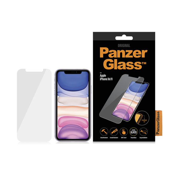 Szklo hartowane do iPhone XR, 11, Standard Fit, Przezroczysty, Transparent, PanzerGlass