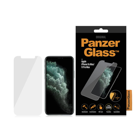 Szklo hartowane do iPhone XS Max, 11 Pro Max, Standard Fit, Przezroczysty, Transparent, PanzerGlass
