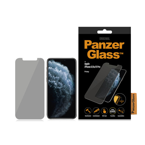 Szklo hartowane do iPhone X, XS, 11 Pro, Standard Fit, Przezroczysty, Transparent, PanzerGlass