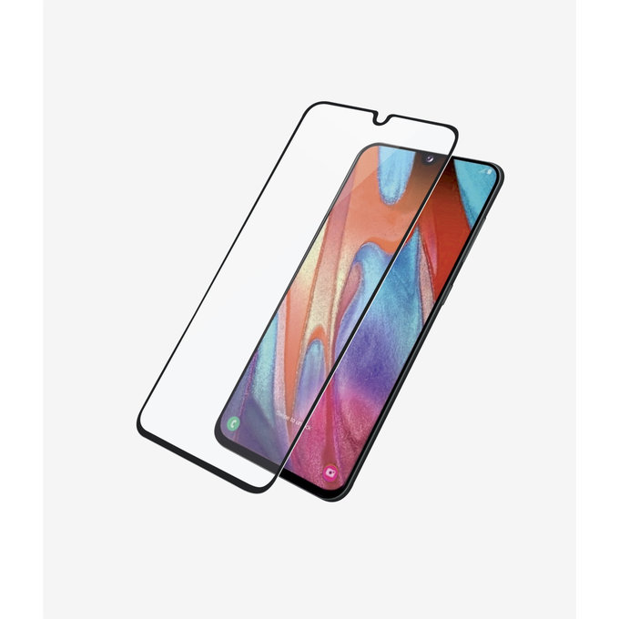 Szklo hartowane do Samsung A41, Case Friendly, Czarny, Black, PanzerGlass