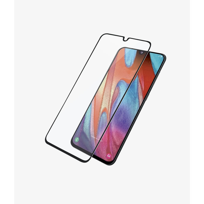 Szklo hartowane do Samsung A41, Case Friendly, Czarny, Black, PanzerGlass