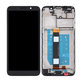 Wyświetlacz do Motorola Moto E6 Play, Ekran dotykowy z ramką, Czarny, Black, TFT