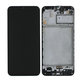 Wyświetlacz do Samsung M21 M215F, Ekran dotykowy z ramką, GH82-22509A, GH82-22836A, GH82-21266A, GH82-21265A, Czarny, Black, Genuine Service Pack