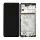 Wyświetlacz do Samsung M51 M515F, Ekran dotykowy z ramką, GH82-23568A, GH82-24168A, GH82-24166A, Celestial Black, Genuine Service Pack