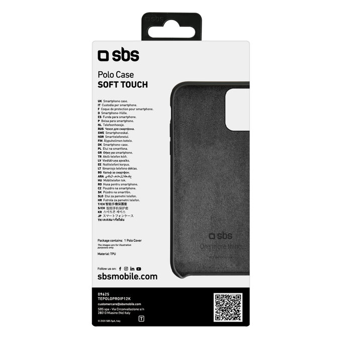 Etui do iPhone 12 mini, Polo One, Czarny, Black, SBS