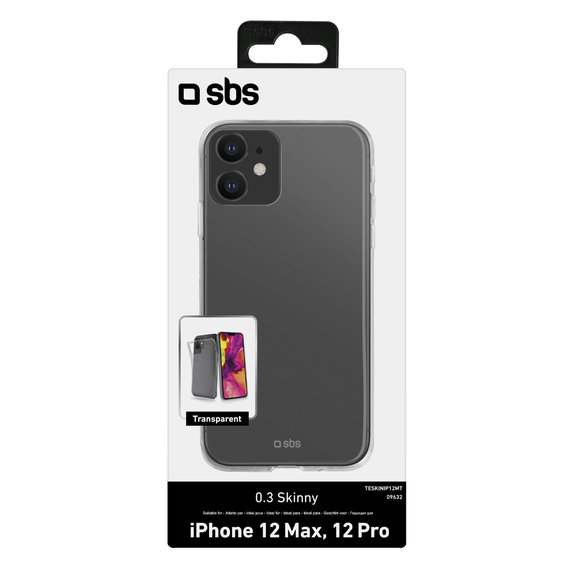 Etui do iPhone 12, 12 Pro, Skinny, Przezroczysty, Transparent, SBS