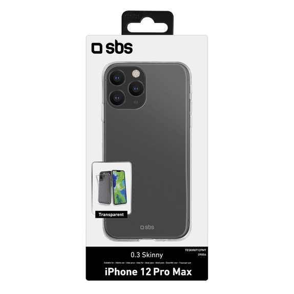 Etui do iPhone 12 Pro Max, Skinny, Przezroczysty, Transparent, SBS