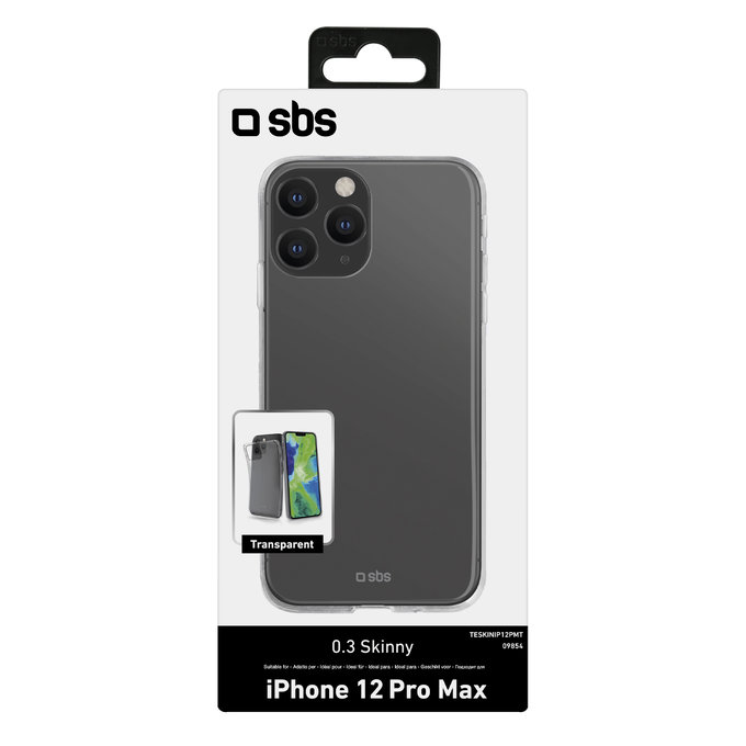 Etui do iPhone 12 Pro Max, Skinny, Przezroczysty, Transparent, SBS