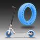 Wytrzymala pelna opona bezdetkowa do Xiaomi Mi Electric Scooter 1S, 2 M365, Essential, Pro, Pro 2, Blue Fluorescent