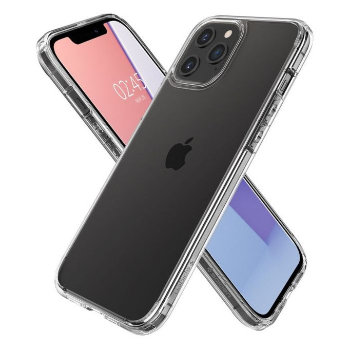 Etui do iPhone 12 Pro Max, Ultra Hybrid, Przezroczysty, Transparent, Spigen