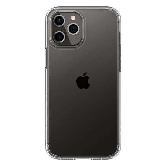Etui do iPhone 12, 12 Pro, Ultra Hybrid, Przezroczysty, Transparent, Spigen