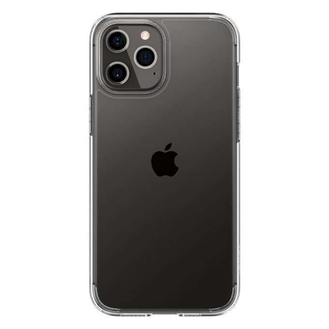 Etui do iPhone 12, 12 Pro, Ultra Hybrid, Przezroczysty, Transparent, Spigen