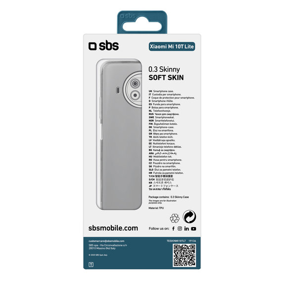 Etui do Xiaomi Mi 10T Lite 5G, Skinny, Przezroczysty, Transparent, SBS