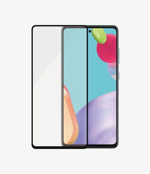 Szklo hartowane do Samsung A52, A52 5G, A52s, A53 5G, Case Friendly AB, Czarny, Black, PanzerGlass